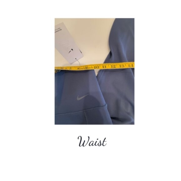 Nike Universa Leggings Medium Support Moisture-Wicking Versatile Fabric Blue NWT - Picture 6 of 10